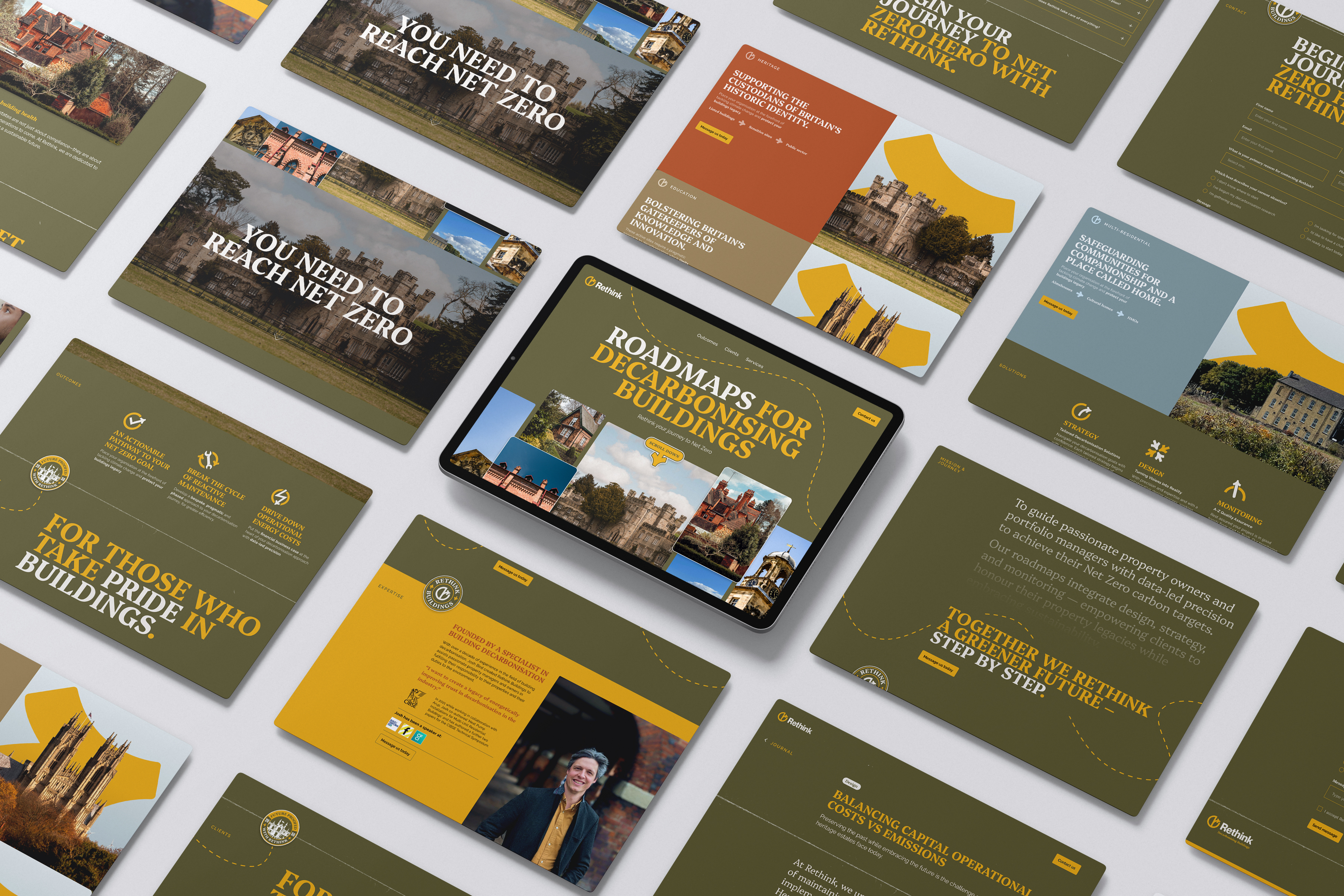Rethink Buildings website mockups